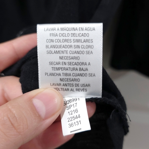 ✨️4/$20. Black White Bohemian Flowy Bell Sleeve Blouse, Embroidered Whipstitch - Picture 11 of 14